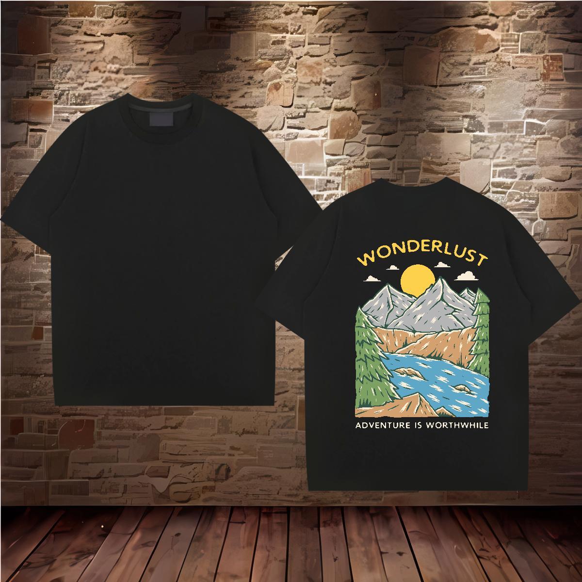 Classic Man T Shirts sun Clothes 230g Cotton Hip Hop Street Popular Customized Print Crew Neck Tshirt for Man Woman