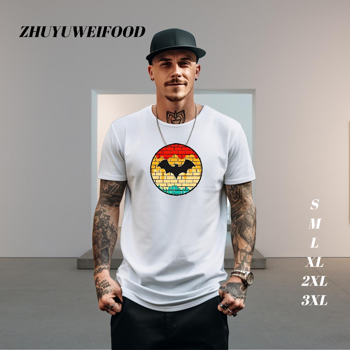 Designer Fashion Men T Shirts halloween Tees 100% Cotton 230g Beach Brand Floral Print Round Neck Short Sleeve Men Tops Tees