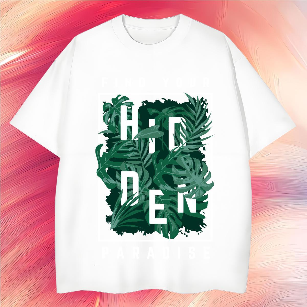 Classic Casual T shirt letter Tops Shirt 230g 100% Cotton Sports Casual Cool Design Cartoon Print Short Sleeve O-Neck Men Tshirts