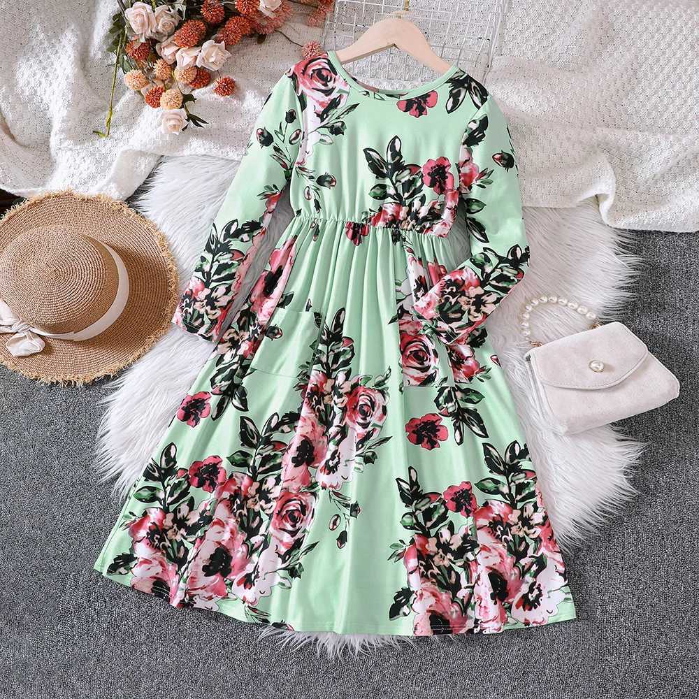 Childrens New Year Summer Autumn Winter Printed Long sleeved Womens ClothingW240720