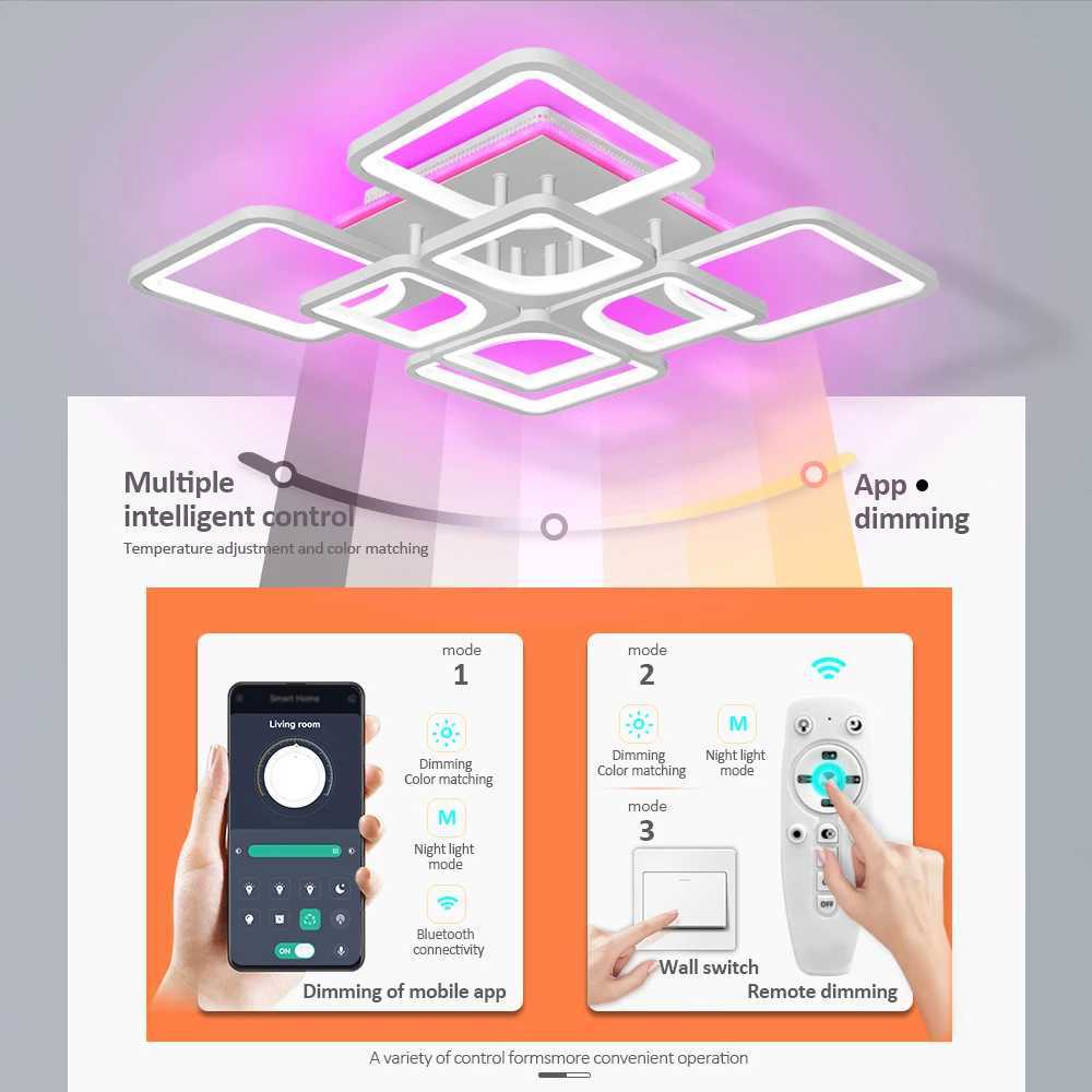 New led Chandelier For Living Room Bedroom kitchern Home chandelier Modern Led Ceiling Chandelier Lamp Lighting chandelier Y240802