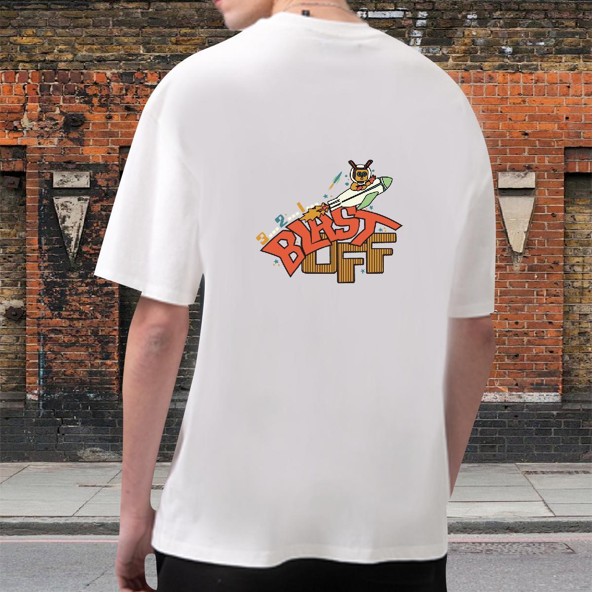 2024 T shirt letter Tshirts 230g Cotton Daily Outfit Comfortable Anime Breathable Tshirt for Man Woman