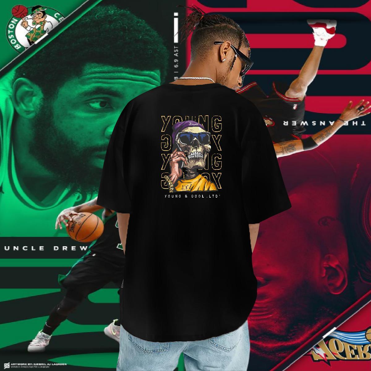 Fashion Designer T-Shirts skull Tees Shirts 230g Cotton Sport High Quality Custom Printing Short Sleeve Soft Couples T Shirts
