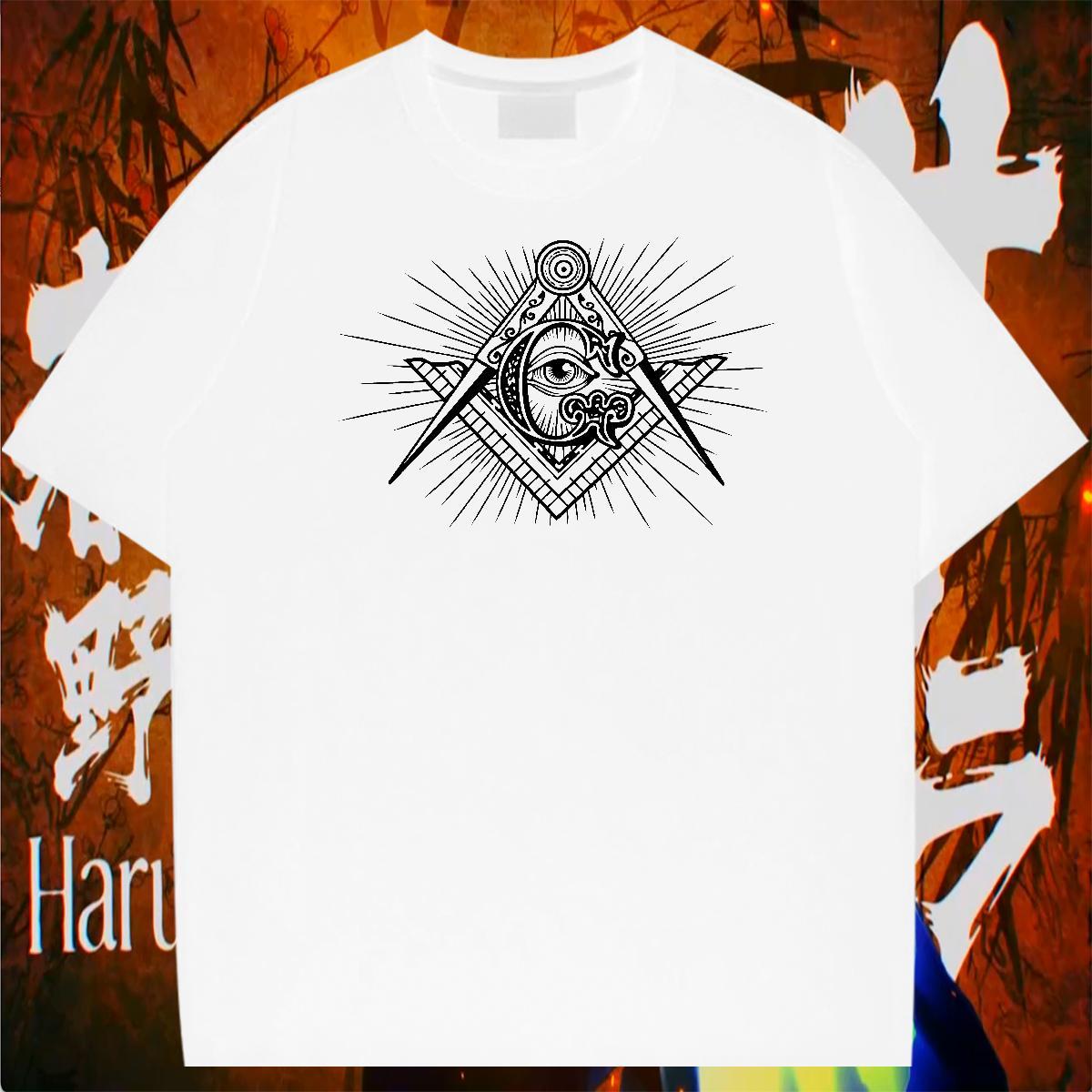 New Arrival Mens T Shirts eye of the devil Clothings 230g 100% Cotton Sport Popular DIY Printed Breathable Short Sleeve Men Tshirts