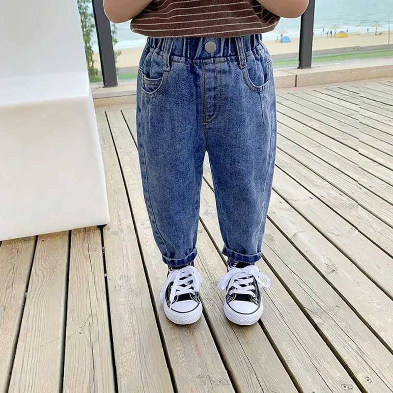 Jeans Boys Jean Pants Long Trousers Cotton 2024 New Spring Autumn Babys Kids Pants High Quality Childrens Clothing