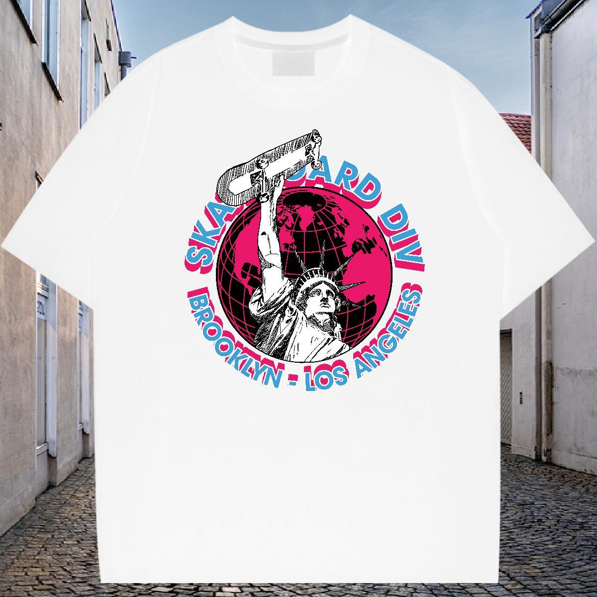 DIY T-Shirts for Men portrait Top Tees 230g 100% Cotton Street Wear Brand Anime Print Breathable Soft Tshirt for Man Woman