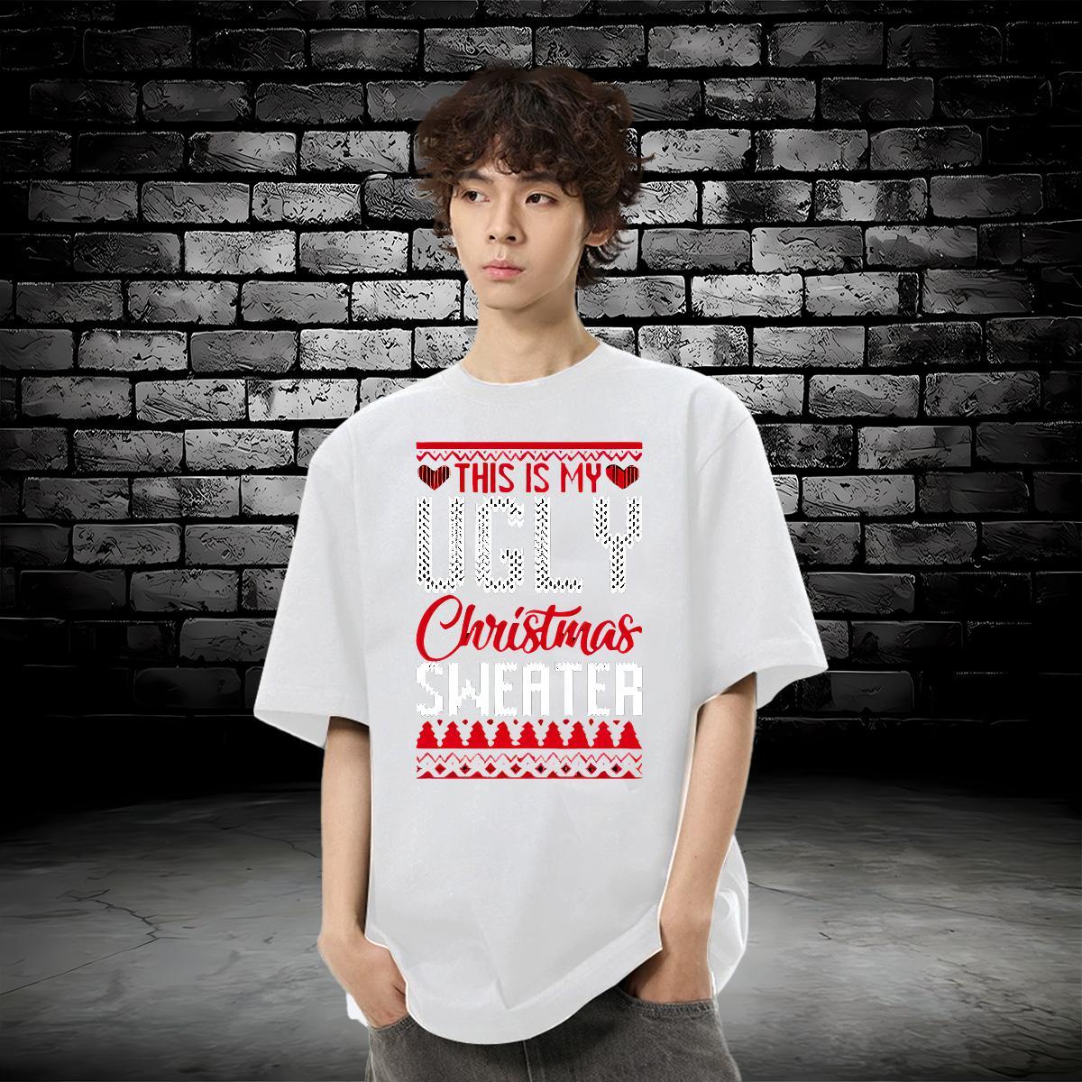 Classic Casual T shirt letter Wear 230g 100% Cotton Home Outdoor Popular DIY Logo Oversized Breathable Soft Couples T Shirts