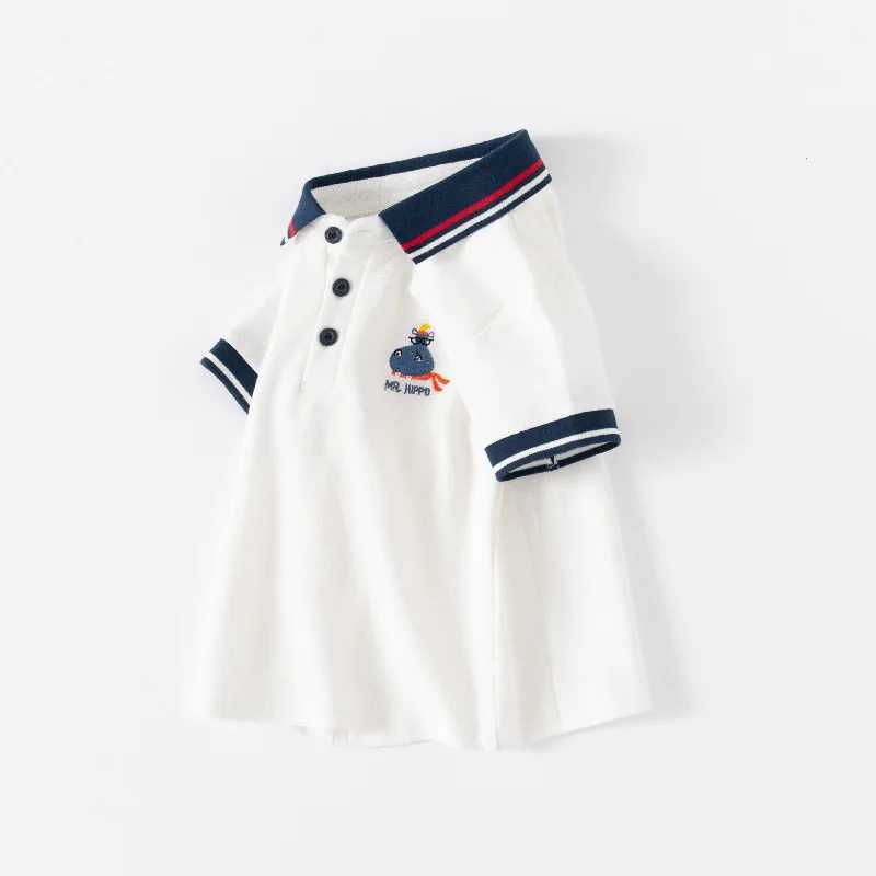 Boys clothing boutique childrens polo shirt 0 to 1 2 3 4 5 6 7 T cute yellow blue childrens clothing summer top W241223
