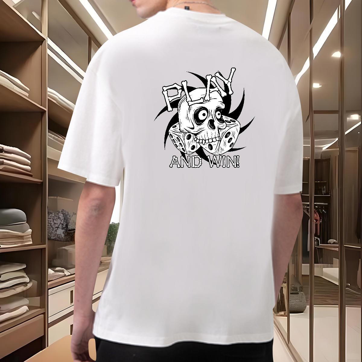 Factory Direct Mens T Shirts logo Tshirts 230g 100% Cotton High Street Hip Hop Loose White Plus Size Breathable Crew Neck Men Tops Tees