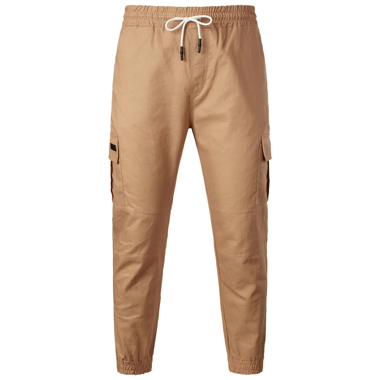Autumn and winter threedimensional patch bag small foot pants tie rope elastic sports saggy long casual jogging pan 240806