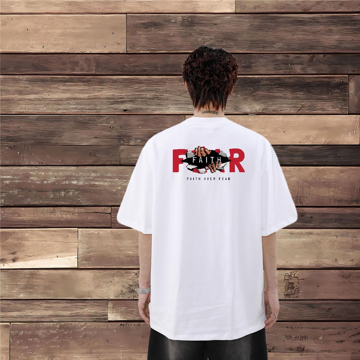 2024 New T shirt letter Polos 230g 100% Cotton Street Wholesale Black Oversized Short Sleeve Soft Men Tops Tees