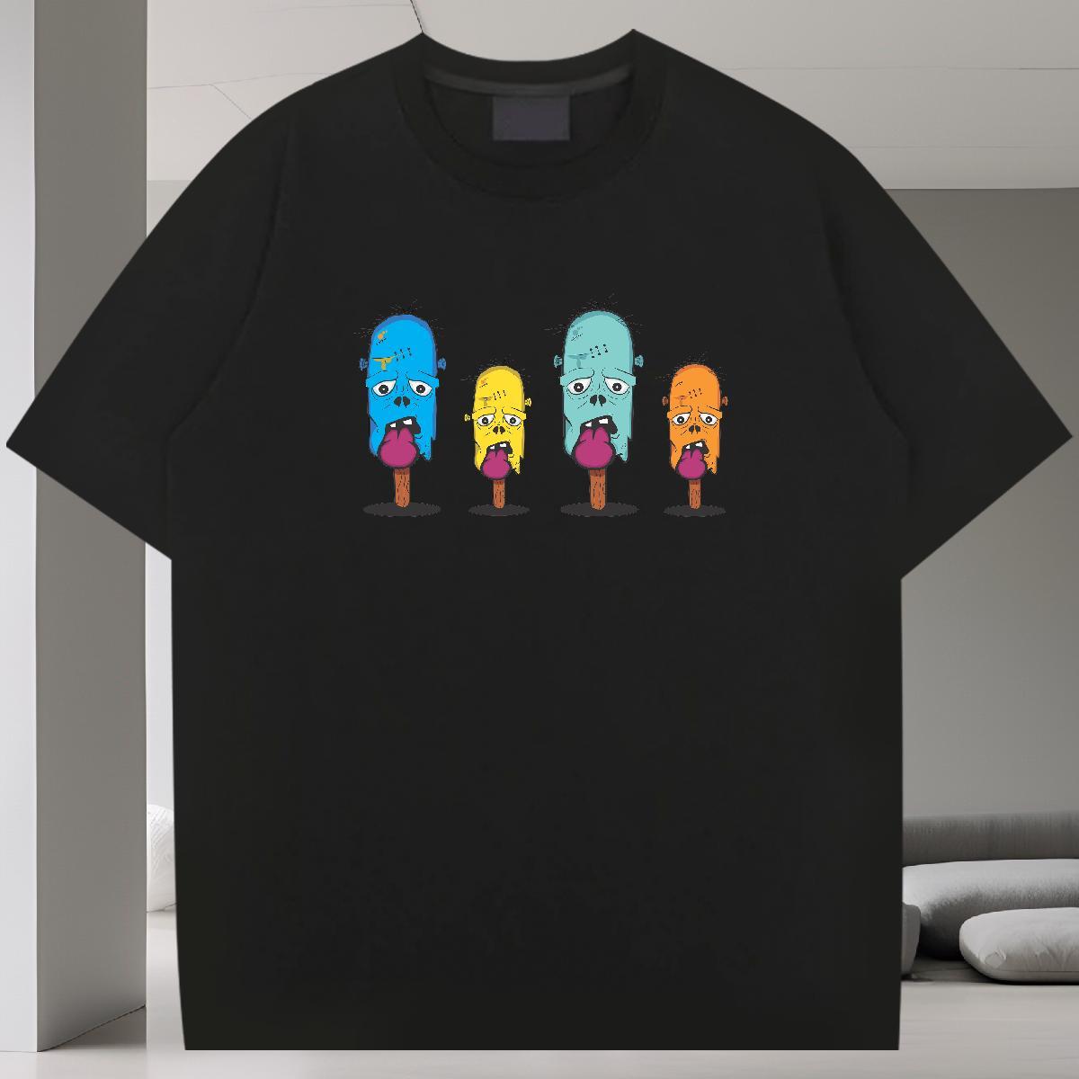 Fashion Design T-Shirts skull Polos 230g 100% Cotton Casual Daily Wear Designer Custom Cartoon Short Sleeve O-Neck Men Tees