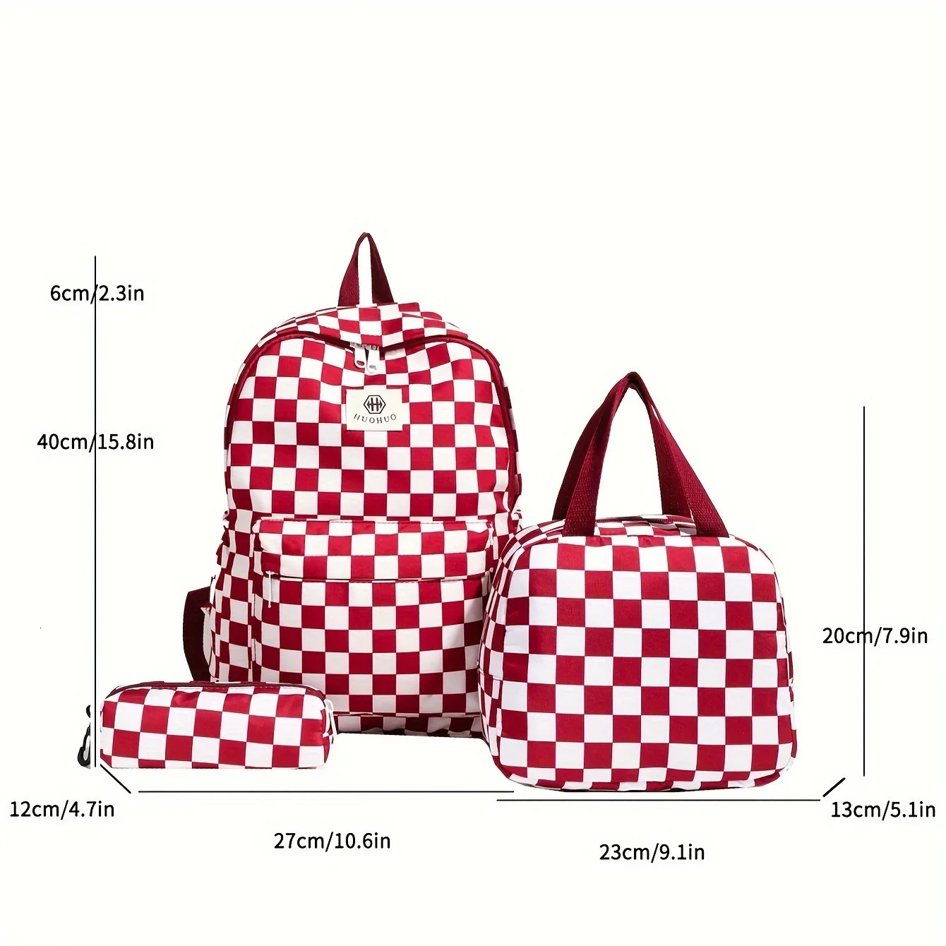 3piece highquality fabric womens backpack school large capacity travel bag student leisure 240807