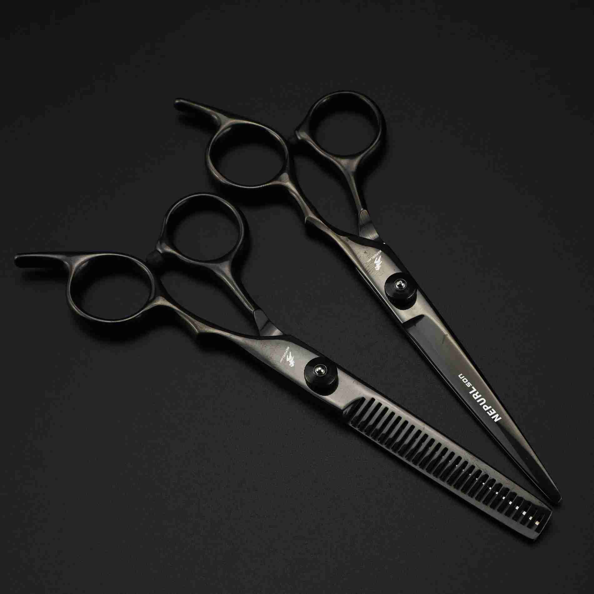 6 inch tooth scissors flat scissors for barbers and hairdressers special fine scissors for thinning haircuts and hairXJ240807