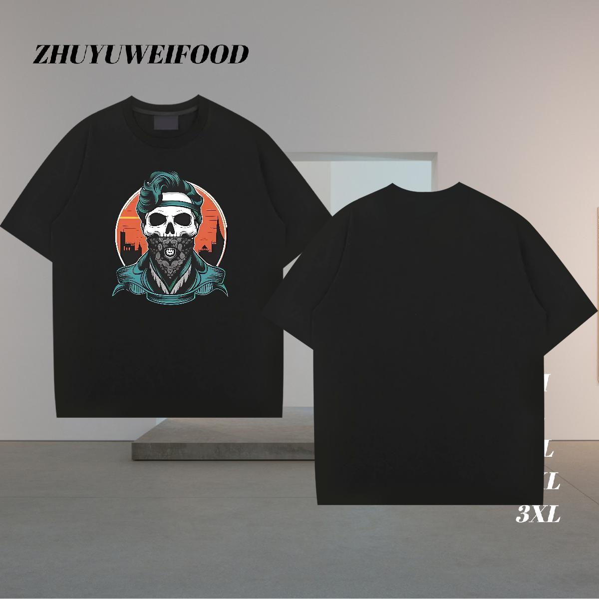 Fashion New T-Shirts for Men architecture Tops Tees 230g Pure Cotton High Street Hip Hop Comfortable Custom Printing Short Sleeve O-Neck Tshirt for Ma