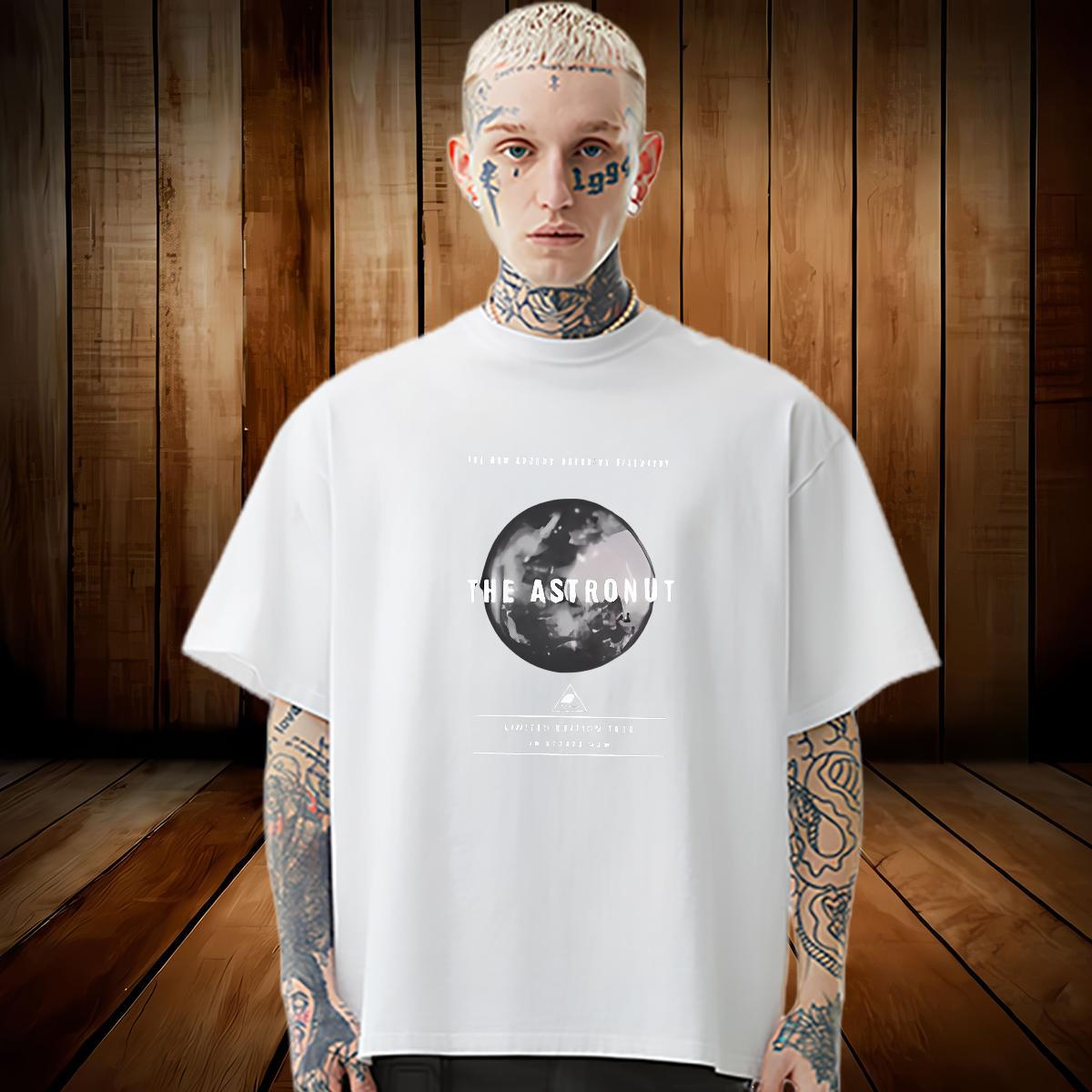 2024 New T shirt letter Tops Tees 100% Cotton 230g Casual Beach Wholesale Oversized 4XL Breathable Crew Neck Tshirt for Man Woman
