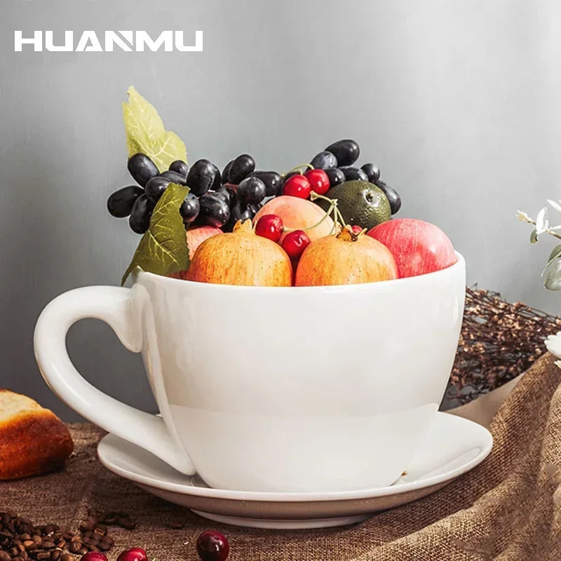 Super large 56L coffee cup with capacity ceramic birthday gift sauce friends shooting props prank restaurant 240806 - view 6