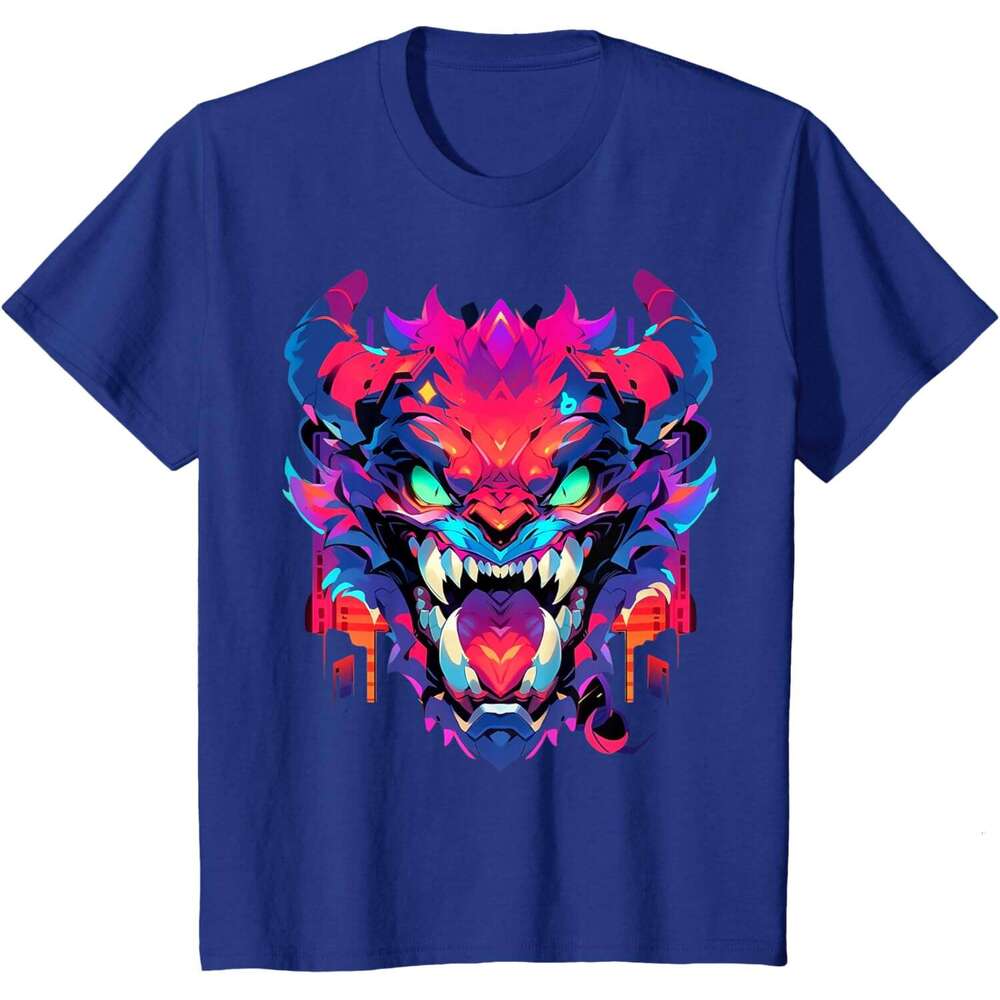 T shirt for Mens Funny Hell Monster Cartoon Comic Halloween Graffiti Anime T-Shirt shirts tshirt graphic tee Casual tops summer clothes Short sleeve