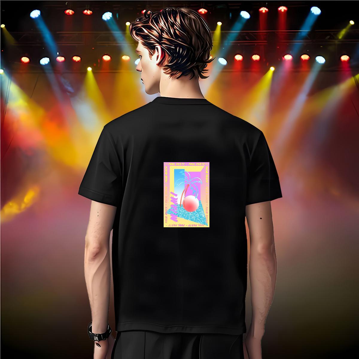 Designer T-Shirts for Men beach Polos 230g Pure Cotton Casual Unisex DIY Logo Oversized Breathable Soft Mens Tshirts