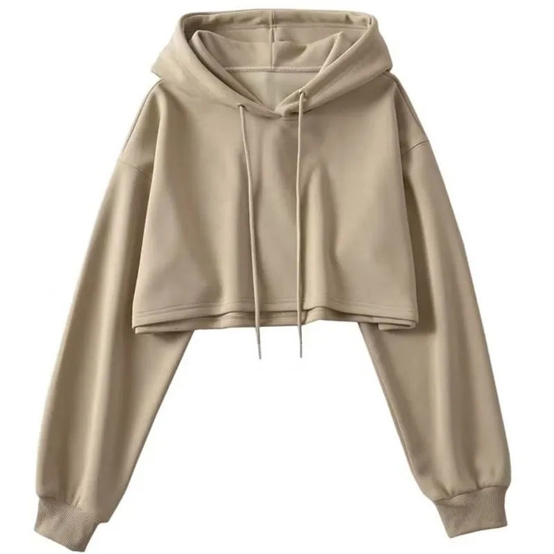 Xpqbb Hoodies for Women Personality Irregular Crop Ultra Short Hooded Sweatshirt Female Streetwear Long Sleeve Y2K Clothes Woman 240806