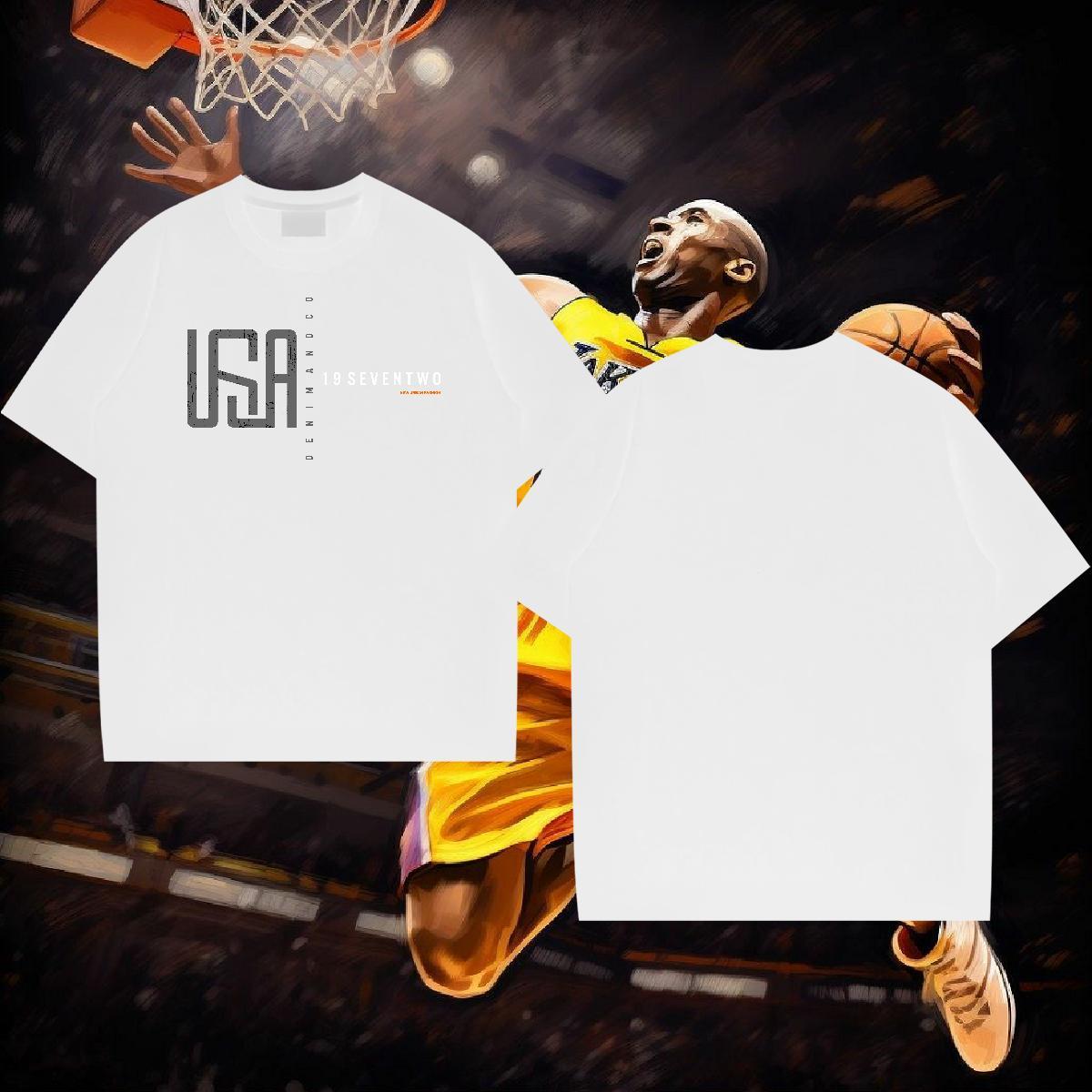 Fashion Mens T Shirts letter Tops Shirt 230g 100% Cotton Home Outdoor Brand Custom Printing Short Sleeve Soft Men Tshirts