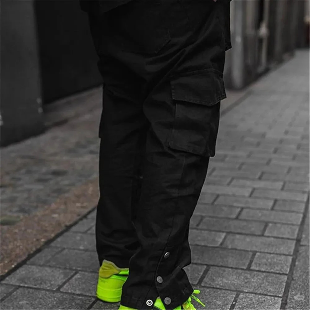 Cargo Pants Men Hip Hop Streetwear Jogger Pant FashionTrousers Gyms Fitness Casual Joggers Sweatpants 240806