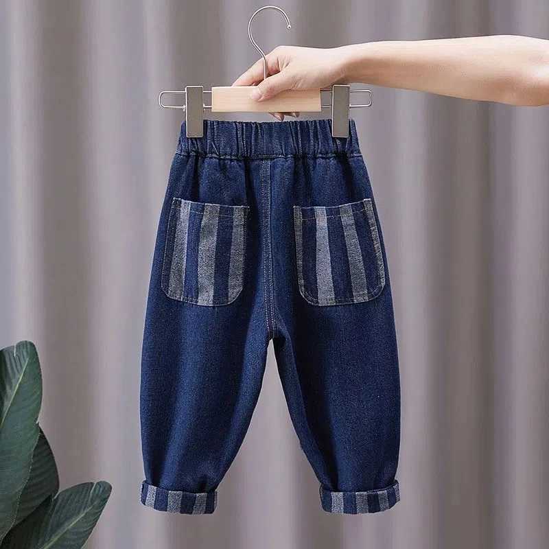Jeans 2 4 6 7Y Kids Boys Jeans Spring and Autumn New Childrens Baby Casual Pants Girls Loose Trousers Jeans