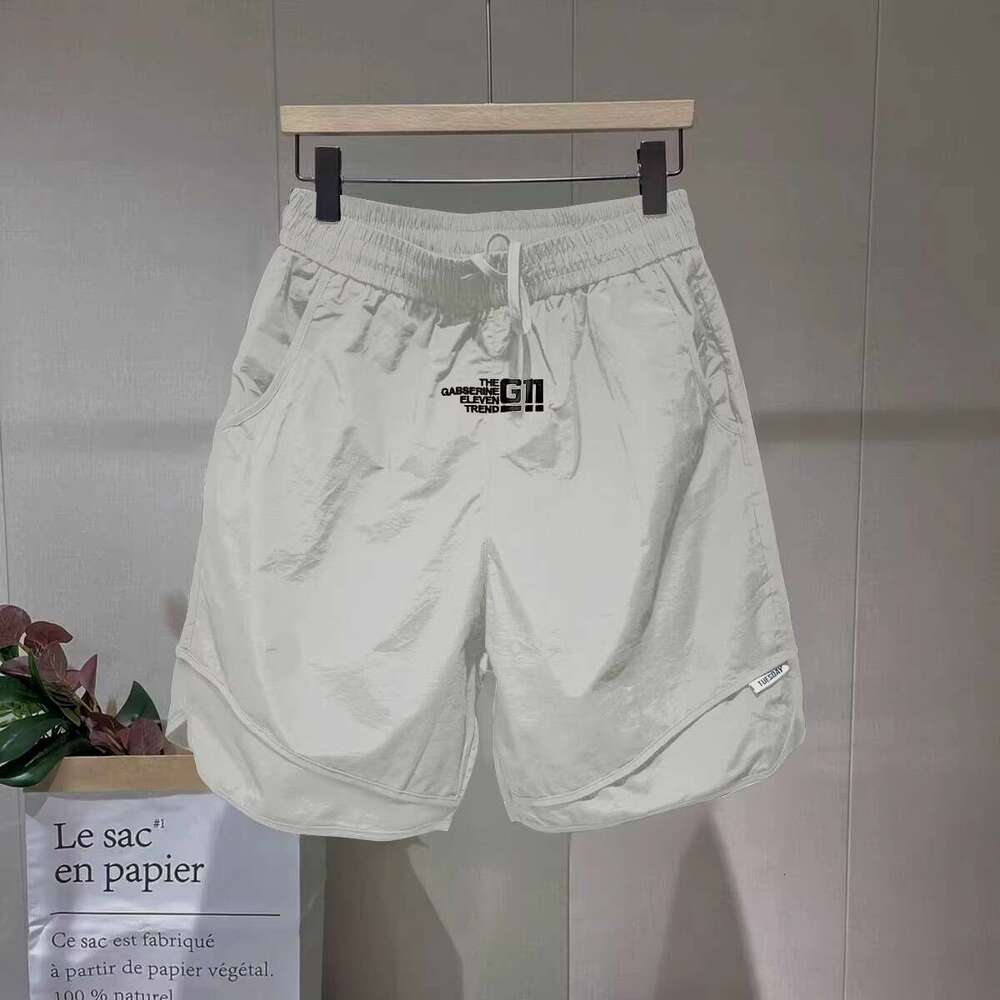 2024 Summer Shorts Quick Dry Straight Sports Trendy Loose Versatile Casual Capris Beach Pants Men's