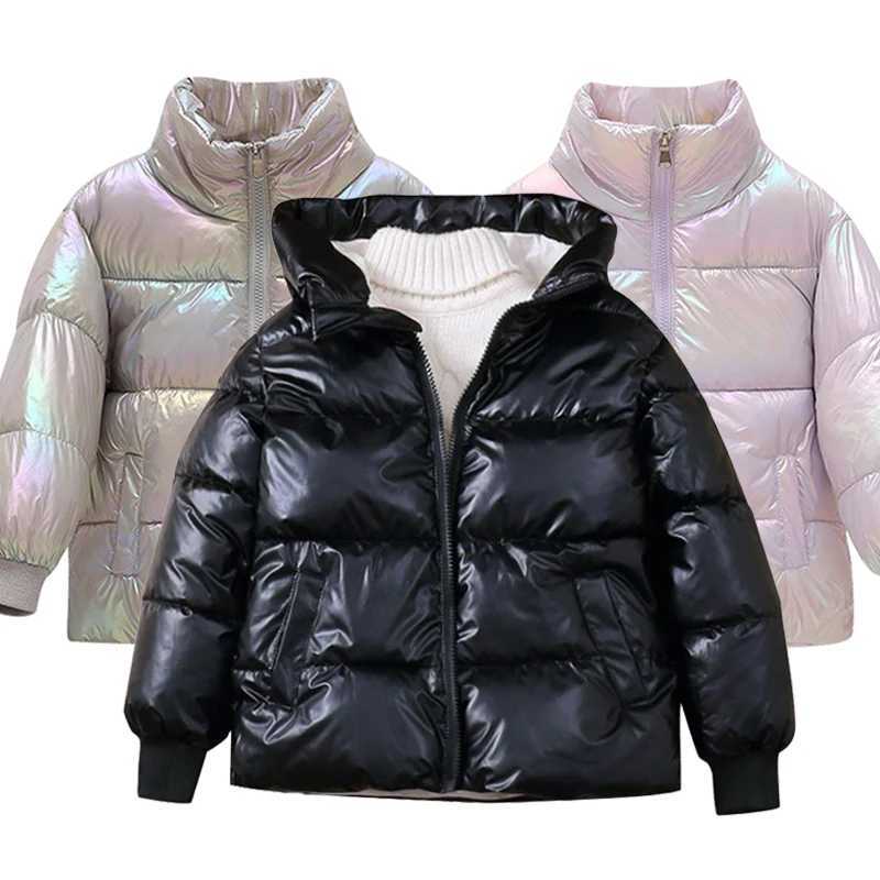 2023 Winter New Baby Thick Cotton Lined Jacket Boys and Girls Bright Face Cover Jacket Childrens Jacket X2411151