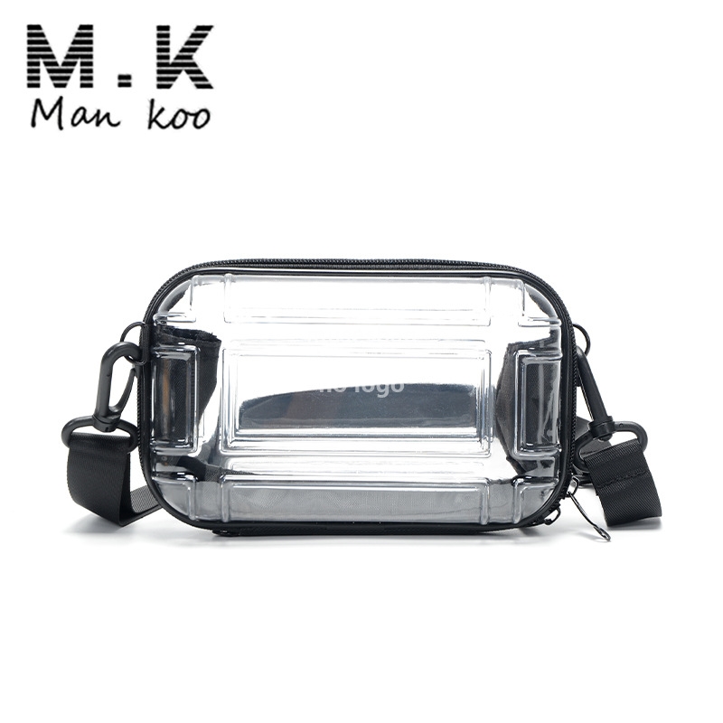 Manufacturers wholesale mini luggage bags Transparent PVC change mobile phone multi-function bag portable travel crossbody bag