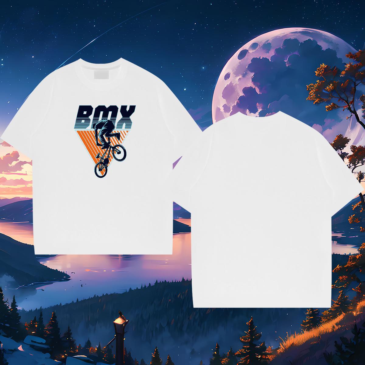 2024 Men T Shirts Motorcycle Clothes 230g 100% Cotton Sports Casual Soft Custom Print Plus Size Breathable Short Sleeve Mens Tshirts