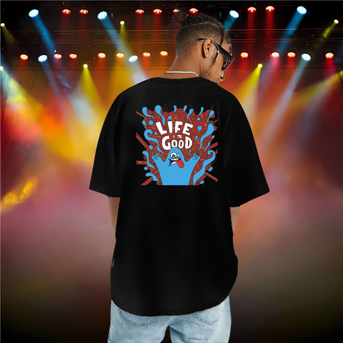 2024 Summer Men T Shirts ET Tops Tees 230g Pure Cotton High Street Hip Hop Loose Fit Oversized 4XL Breathable Short Sleeve Men Clothes T-Shirt