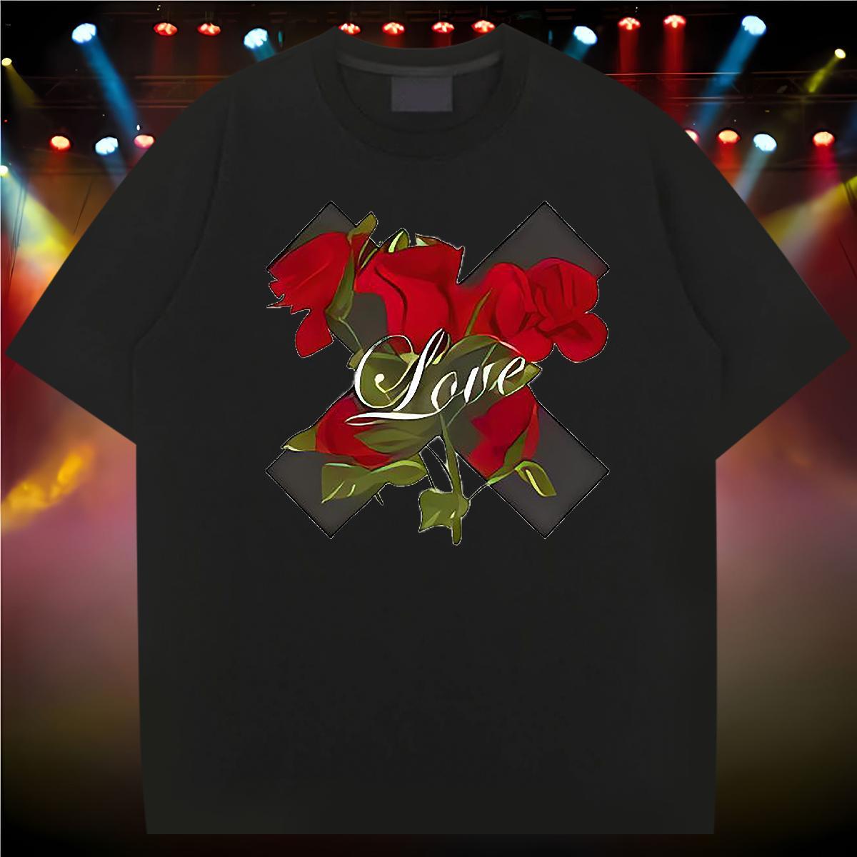 New Mens T Shirts letter Tops Tees 100% Cotton 230g Street wear Hip Hop Unisex Custom Printing Short Sleeve O-Neck Men Clothes T-Shirt