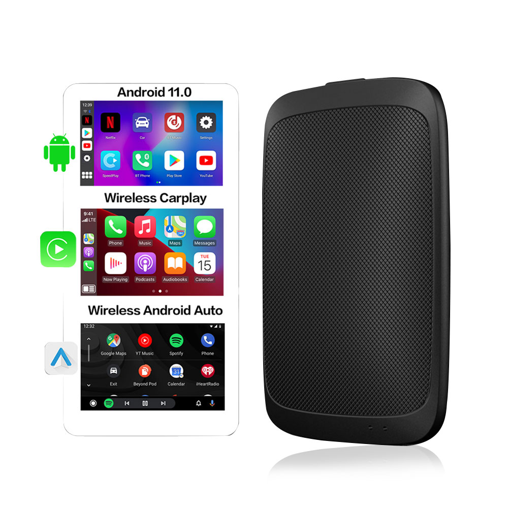 GT5 carplay ai box CLOSED android 11 Qualcomm 2290 Chipset car carplay video box 2GB + 16GB wireless carplay adapter youtbe netflix google play store