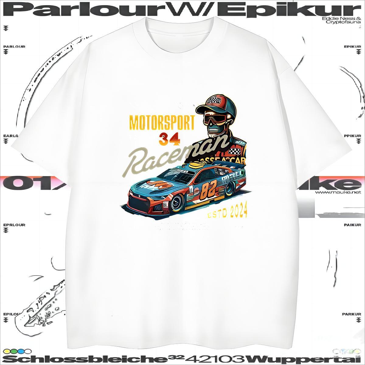 Custom T Shirt For Man skull Tees 230g Cotton Summer Casual Unisex Floral Print Crew Neck Men Tshirts