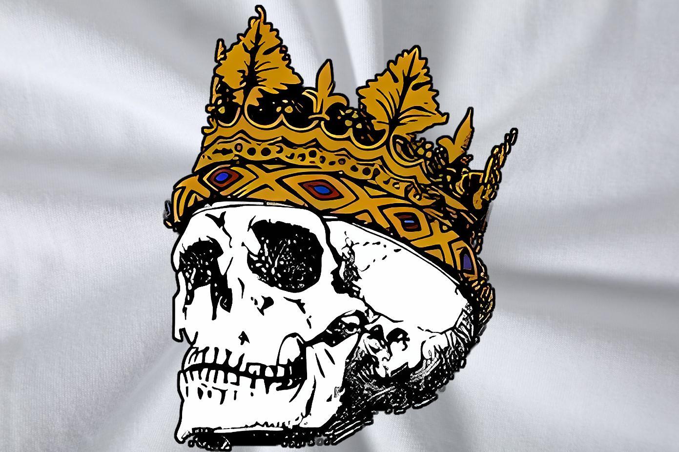 DIY Customized T Shirt For Man skull Polos 230g 100% Cotton Street Casual Loose Fit Custom Printed Breathable Soft Tshirts