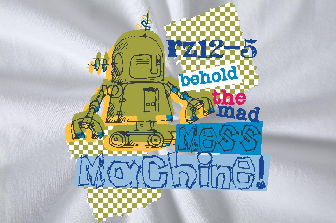 Classic Casual Man T Shirts robot Wear 230g Pure Cotton High Street Hip Hop Comfortable Anime Crew Neck Mens Tshirts