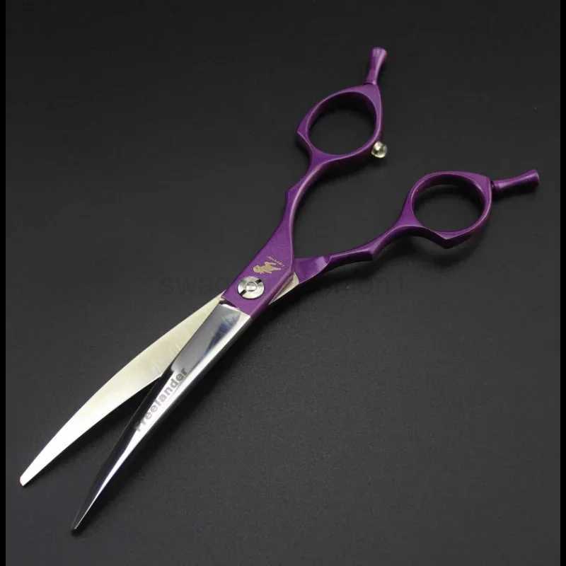 Pet hair trimming Professional Colorful 6.5 Inch Pet Grooming Scissors Japan 440C Dog Shears Hair Curved Scissors householdXJ240807