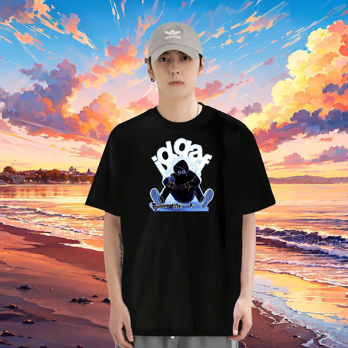 DIY Customized T shirt skull Tshirts 230g Cotton Daily Outfit Loose Fit DIY Printed Pure Cotton Mens Tshirts