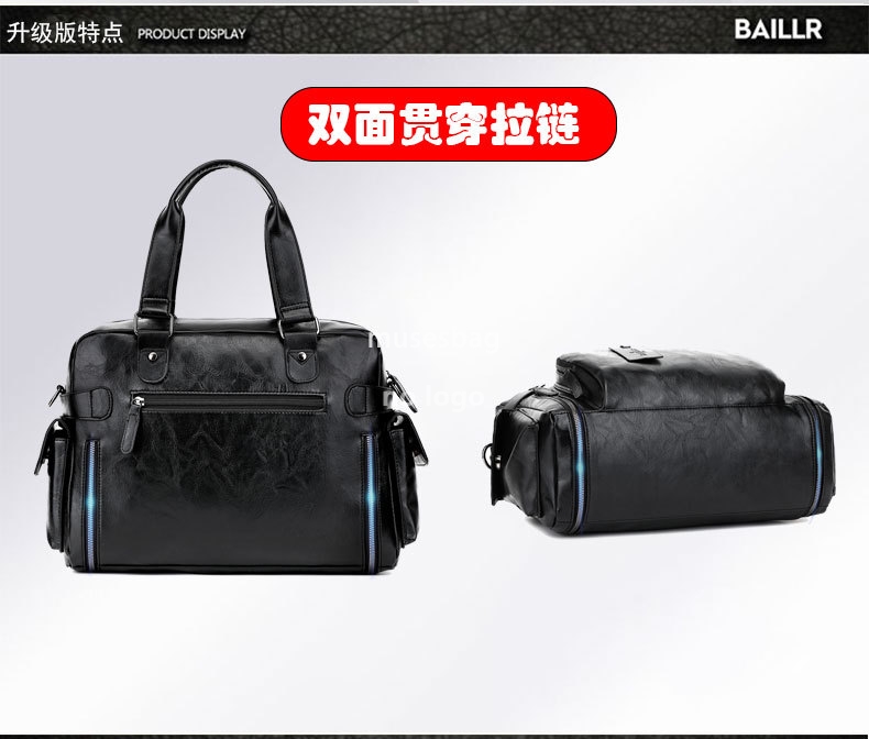 New classic men's handbag Casual crossbody shoulder bag Korean version fashion travel bag trend men's bag