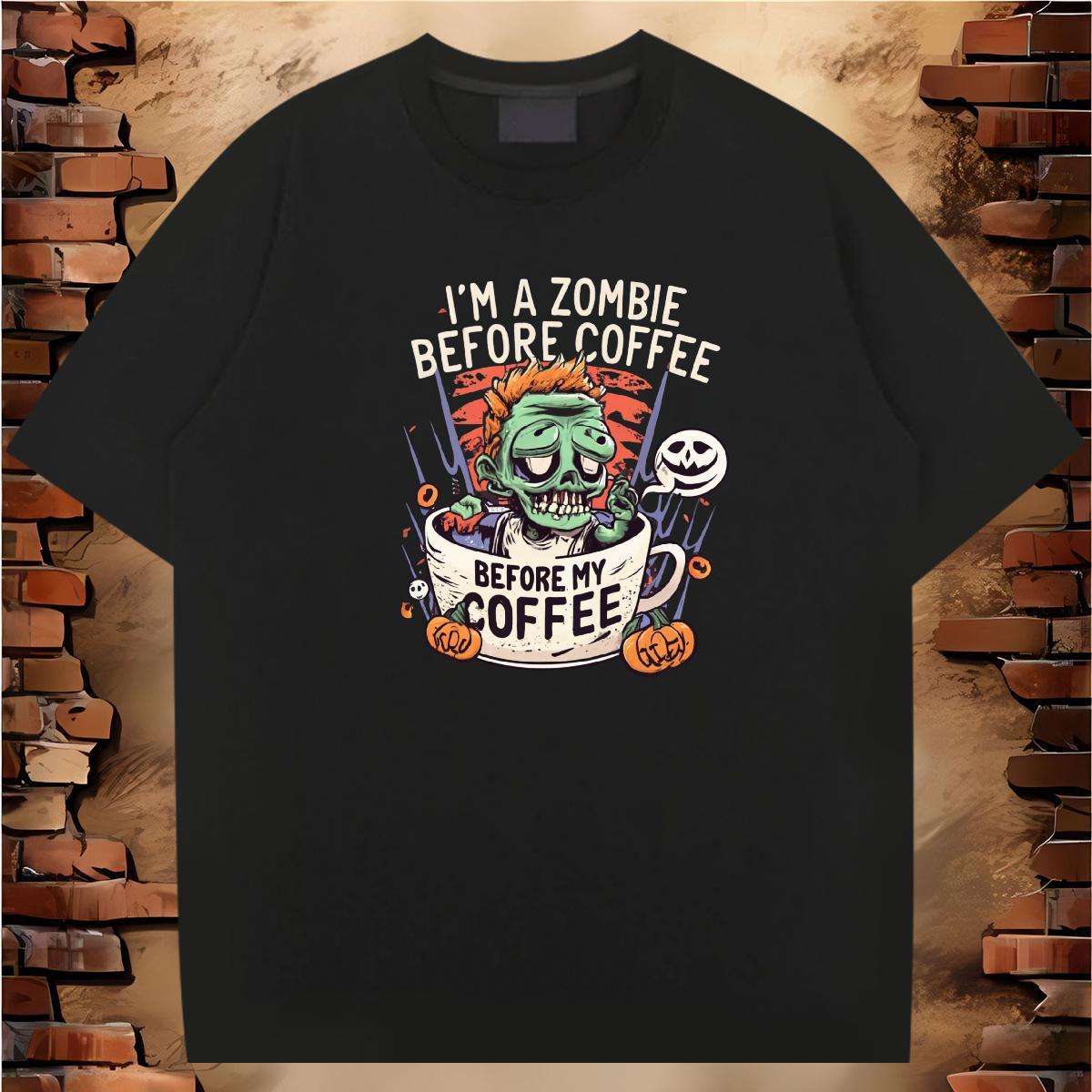 Free Shipping T shirt skull Polos 230g Cotton Anime Printing Street TOP Quality DIY Logo Oversized Short Sleeve O-Neck Men Tshirts
