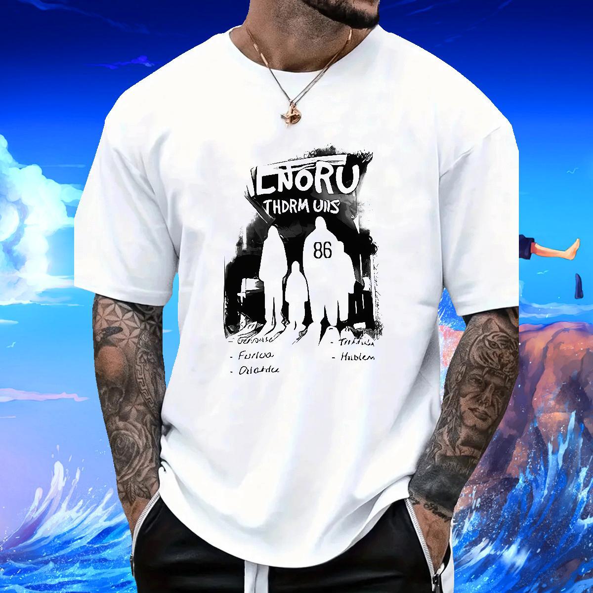 Stylist T Shirt For Man letter Tops 100% Cotton 230g Street Wear Loose Fit Cartoon Printing L-4XL Breathable Crew Neck Men Tshirts