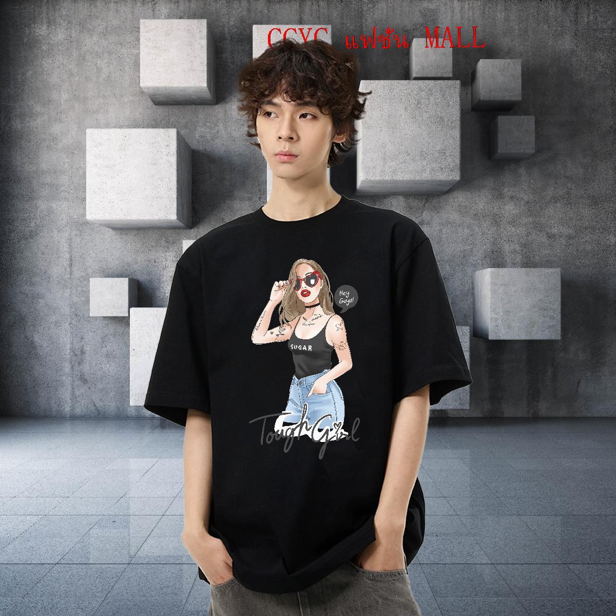 Classic Casual Mens T Shirts character Clothes 230g 100% Cotton Hip Hop Loose Fit Customized Short Sleeve O-Neck Couples T Shirts