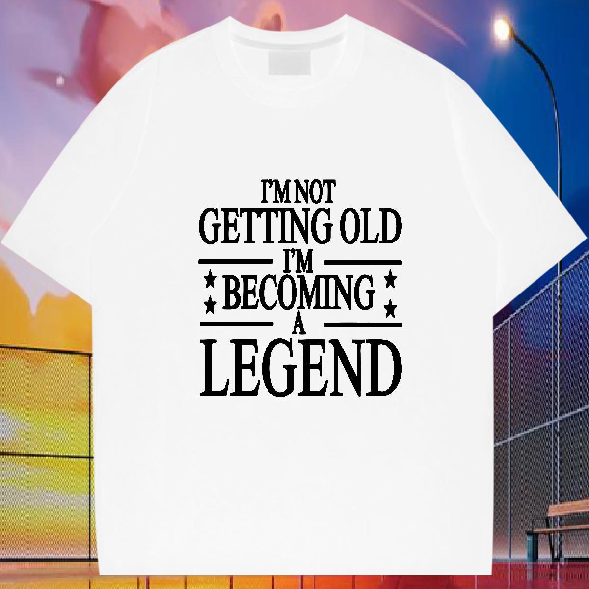 Custom T-Shirts for Men letter Tee Shirt 230g 100% Cotton Outdoor Classic Floral Print Short Sleeve O-Neck Men Tees