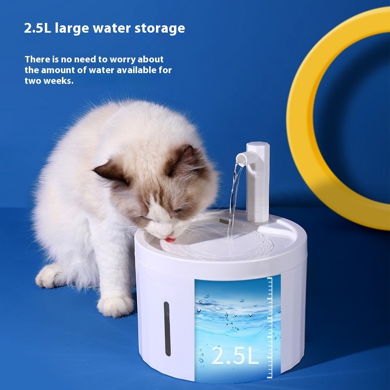 Pet automatic circulation filtration dog and cat dispenser, intelligent water supply for pets