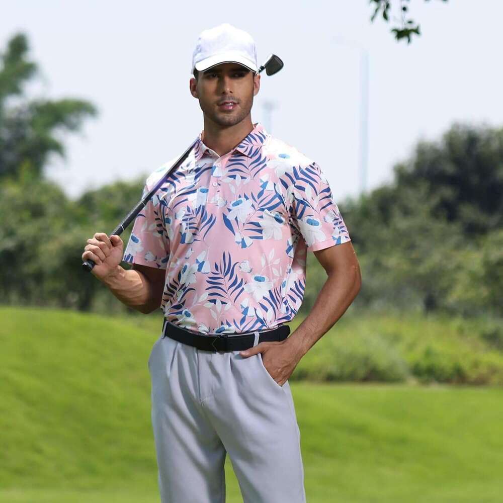 Fashion Mens Polo shirt Fashion Shirts Quick Dry Performance Contrast Moisture Wicking Golf Polos shirts tshirt Casual tops summer clothes Short sleev