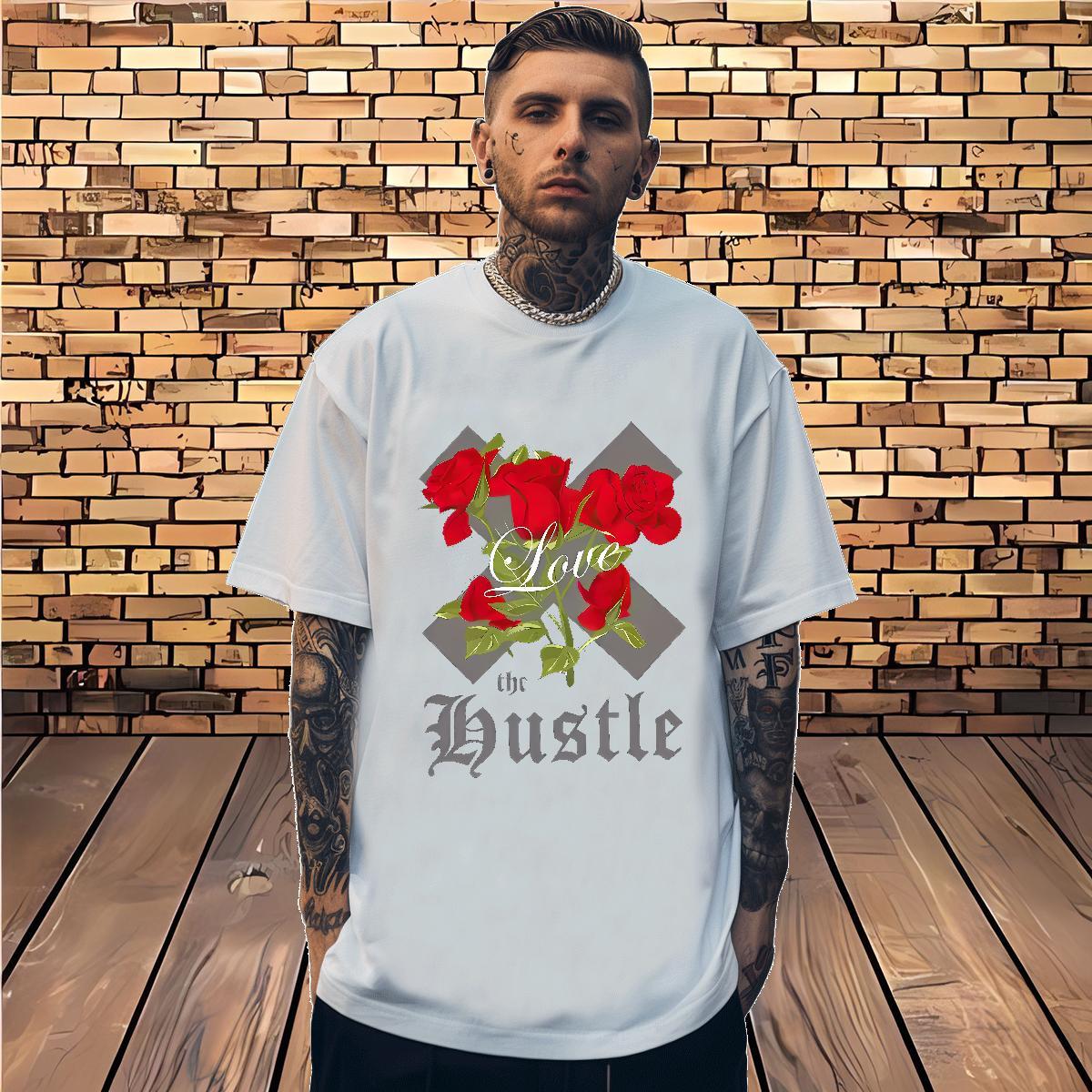 Classic Men T Shirts letter Tops 230g Pure Cotton Summer Casual Soft Custom Anime Breathable Soft Men Tees