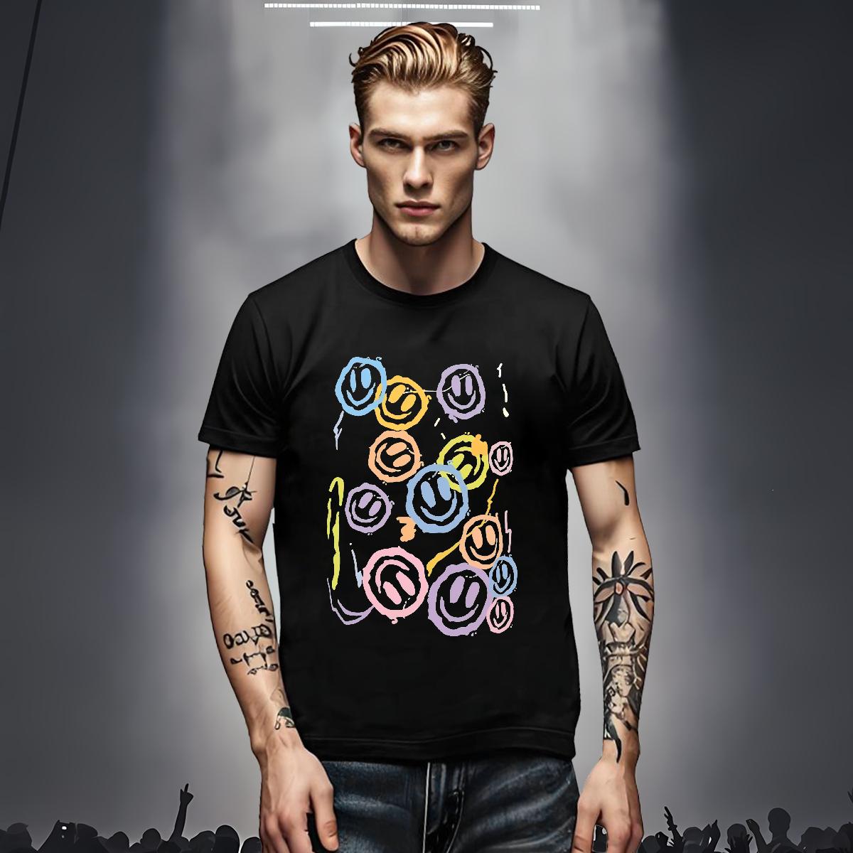 Loose Fit Man T Shirts 230g Pure Cotton Street Wear Short Sleeve Soft Men Tees Custom Custom Anime Tshirts