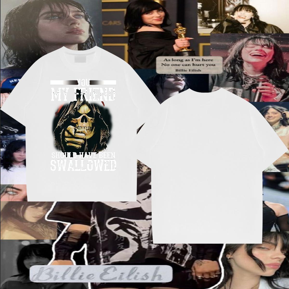 2024 Designer T Shirts Men skull Tops 100% Cotton 230g Summer Casual Brand Custom Big Size Breathable Short Sleeve Men Tops Tees