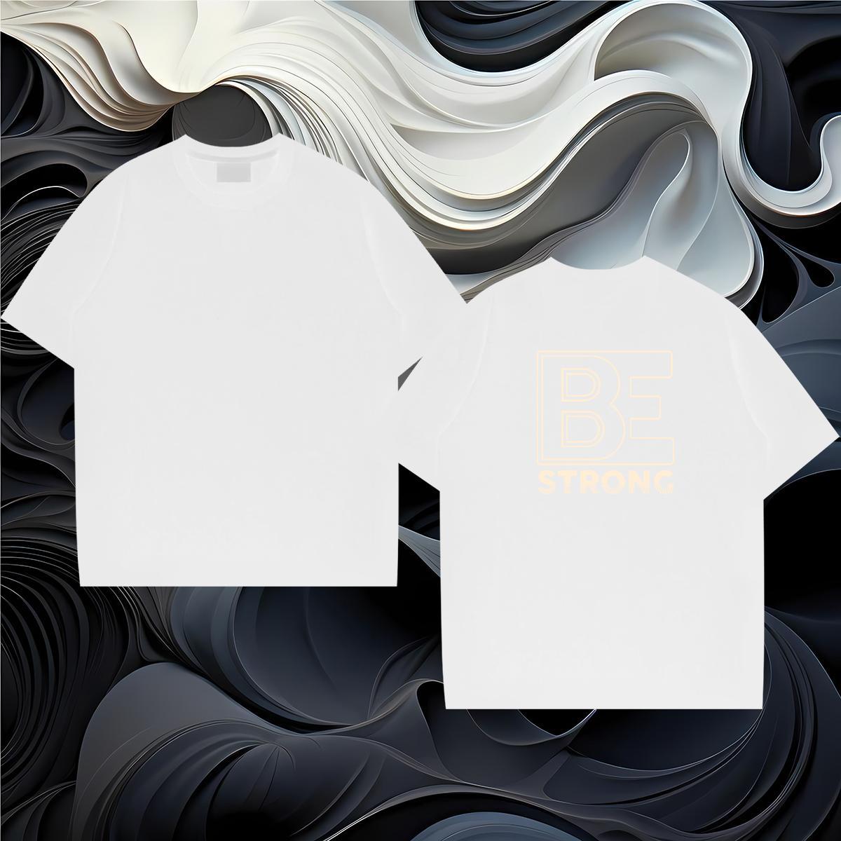 Stylist T-Shirts for Men letter Tee Shirt 100% Cotton 230g Street Wear Popular Custom Big Size Short Sleeve Soft Tshirts